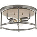 Progress P350151-009 Durrell Collection Two-Light Brushed Nickel 13" Flush Mount Alternate Image.jpg