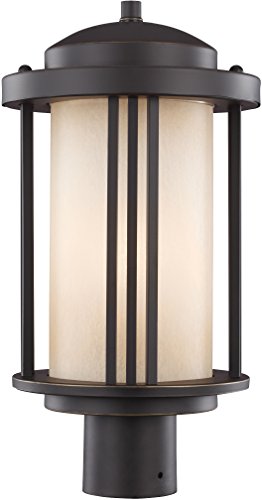 Generation Lighting 8247901-71 Crowell One Light Outdoor Post Lantern, Antique Bronze Alternate Image.jpg