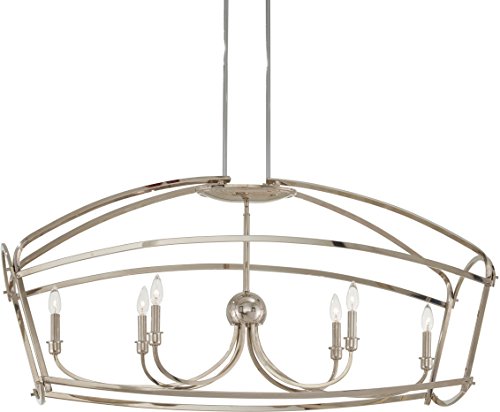 Minka-Lavery 4776-613 Jupiter'S Canopy Six Light Island Pendant, Polished Nickel Alternate Image 2.jpg