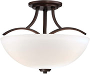 Minka-Lavery 4962-284 Overland Park Three Light Semi Flush Mount, Vintage Bronze Alternate Image 2.jpg