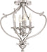 Minka-Lavery 3332-84 Savannah Row Four Light Semi Flush Mount(Convertible), Brushed Nickel Alternate Image 2.jpg