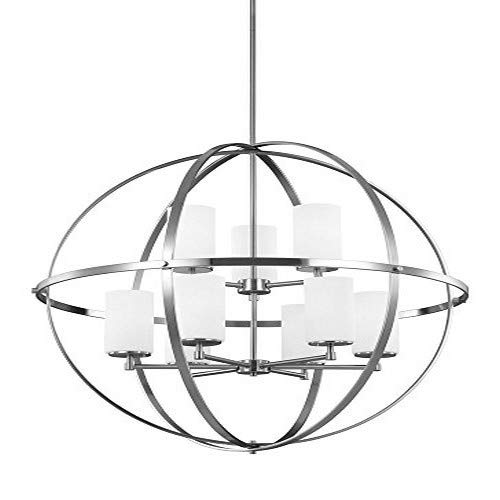 Generation Lighting 3124609EN3-962 Alturas Nine Light Chandelier, Brushed Nickel Alternate Image.jpg
