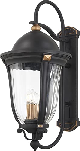 Minka-Lavery 73235-738 Peale Street Five Light Outdoor Wall Mount, Sand Coal And Vermeil Gold Alternate Image 3.jpg