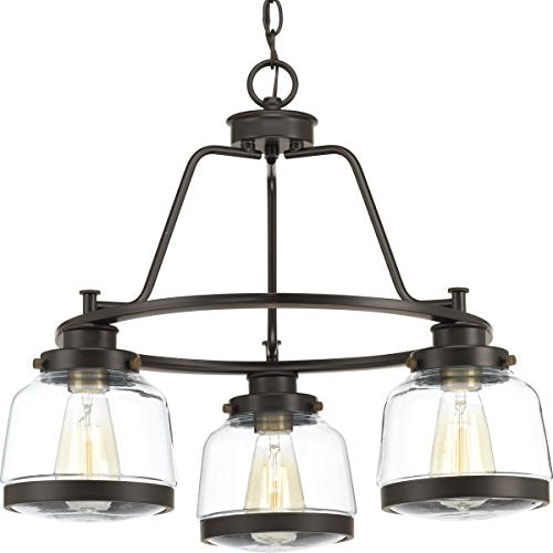 Progress P400057-020 Judson Collection Three-Light Antique Bronze Clear Glass Farmhouse Chandelier Light Alternate Image.jpg