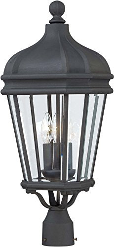 Minka-Lavery 8696-66 Harrison Three Light Post Mount, Coal Alternate Image 2.jpg