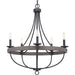 Progress P400158-143 Gulliver Collection Five-Light Graphite Coastal Chandelier Light Alternate Image.jpg