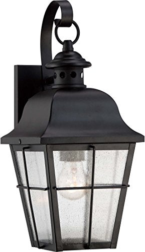 Quoizel MHE8406K Millhouse One Light Outdoor Wall Lantern, Mystic Black Alternate Image.jpg