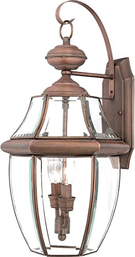 Quoizel NY8317AC Newbury Two Light Outdoor Wall Lantern, Aged Copper Alternate Image.jpg