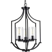 Progress P500209-031 Lassiter Collection Three-Light Matte Black Foyer Alternate Image.jpg