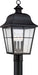 Quoizel MHE9010K Millhouse Three Light Outdoor Post Lantern, Mystic Black Alternate Image.jpg