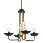 George Kovacs P1504-416 Outer Limits Four Light Chandelier, Painted Bronze W/Natural Brush Alternate Image.jpg