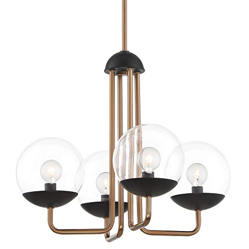 George Kovacs P1504-416 Outer Limits Four Light Chandelier, Painted Bronze W/Natural Brush Alternate Image.jpg