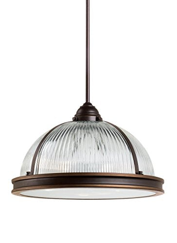 Generation Lighting 65062EN3-715 Pratt Street Prismatic Three Light Pendant, Autumn Bronze Alternate Image.jpg