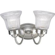 Progress P3288-09 Fluted Glass Collection Two-Light Brushed Nickel Clear Prismatic Glass Traditional Bath Vanity Light Alternate Image.jpg