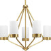 Progress P400022-109 Elevate Collection Five-Light Brushed Bronze Etched White Glass Mid-Century Modern Chandelier Light Alternate Image.jpg
