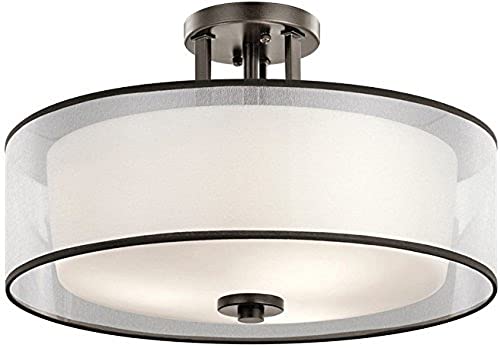 Kichler 43194MIZ Tallie Three Light Semi Flush Mount, Mission Bronze Alternate Image.jpg