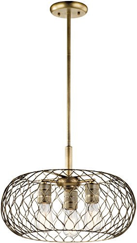 Kichler 43958NBR Devin Three Light Pendant, Natural Brass Alternate Image.jpg