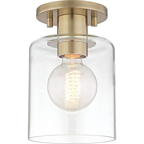 Mitzi H108601-AGB Neko One Light Semi Flush Mount, Aged Brass Alternate Image.jpg