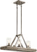 Kichler 43433CLP Colerne Three Light Linear Chandelier, Classic Pewter Alternate Image.jpg