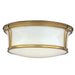 Hudson Valley 6513-AGB Newport Two Light Flush Mount, Aged Brass Alternate Image.jpg