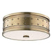 Hudson Valley 2206-AGB Gaines Three Light Flush Mount, Aged Brass Alternate Image.jpg