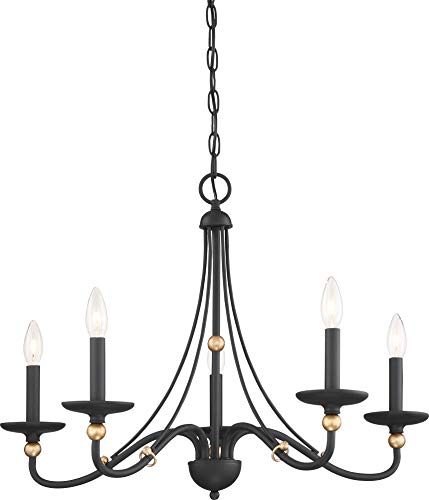 Minka-Lavery 1045-677 Westchester County Five Light Chandelier, Sand Coal With Skyline Gold Leaf Alternate Image.jpg