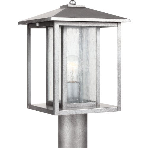 Generation Lighting 82027-57 Hunnington One Light Outdoor Post Lantern, Weathered Pewter Alternate Image.jpg