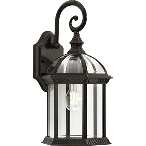 Progress P560322-020 Dillard Collection One-Light Traditional Antique Bronze Clear Glass Outdoor Wall Lantern Alternate Image.jpg