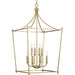 Progress P500371-109 Parkhurst Collection Eight-Light New Traditional Brushed Bronze  Chandelier Foyer Light Alternate Image.jpg