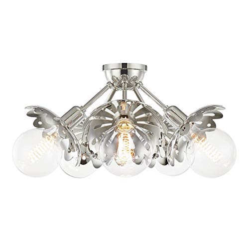 Mitzi H353605-PN Alyssa Five Light Semi Flush Mount, Polished Nickel Alternate Image.jpg