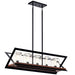 Kichler 49309BK Morelle Five Light Linear Chandelier, Black Alternate Image.jpg