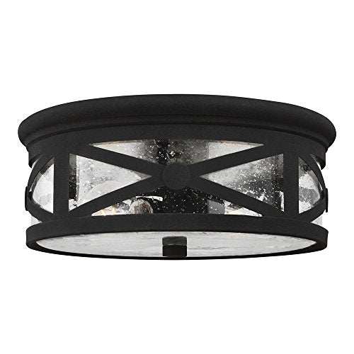 Generation Lighting 7821402-12 Outdoor Ceiling Two Light Outdoor Flush Mount, Black Alternate Image.jpg
