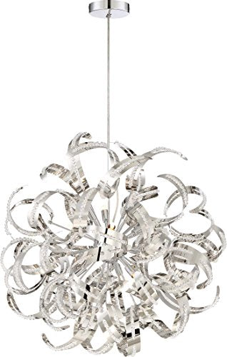 Quoizel RBN2823CRC Ribbons 12 Light Pendant, Crystal Chrome Alternate Image.jpg