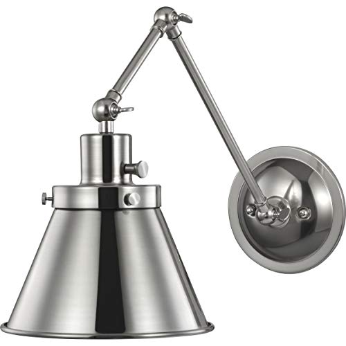 Progress P710095-009 Hinton Collection Brushed Nickel Swing Arm Wall Light Alternate Image.jpg