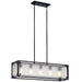 Kichler 44333DBK Steel Five Light Linear Chandelier, Distressed Black Alternate Image.jpg