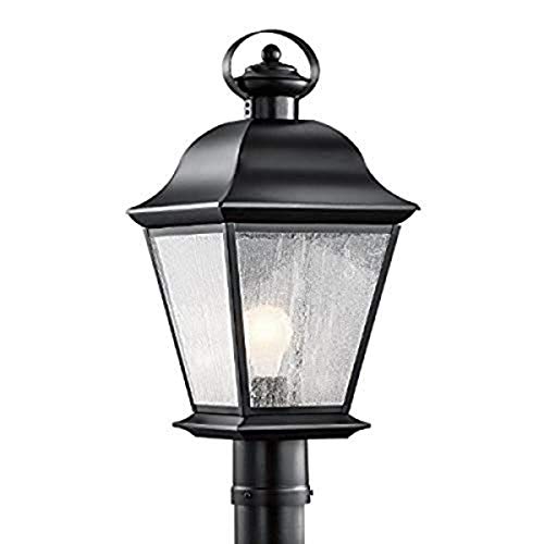 Kichler 9909BK Mount Vernon One Light Outdoor Post Mount, Black Alternate Image.jpg