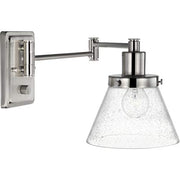 Progress P710084-009 Hinton Collection Brushed Nickel Swing Arm Wall Light Alternate Image.jpg