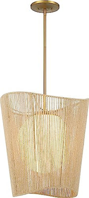 Minka-Lavery 6575-695 Key Largo One Light Pendant, Soft Brass Alternate Image.jpg