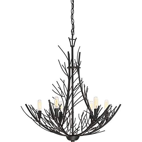 Quoizel THL5006MK Thornhill Six Light Chandelier, Marcado Black Alternate Image.jpg