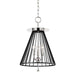 Hudson Valley 1014-PN/BK Cagney Three Light Pendant, Polished Nickel/Black Alternate Image.jpg