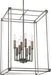 Minka-Lavery 3857-756 Langen Square Eight Light Pendant, Antique Nickel (Painted) Alternate Image.jpg