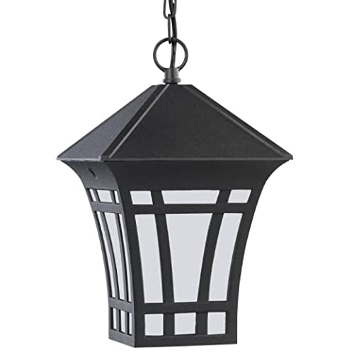 Generation Lighting 69131-12 Herrington One Light Outdoor Pendant, Black Alternate Image.jpg
