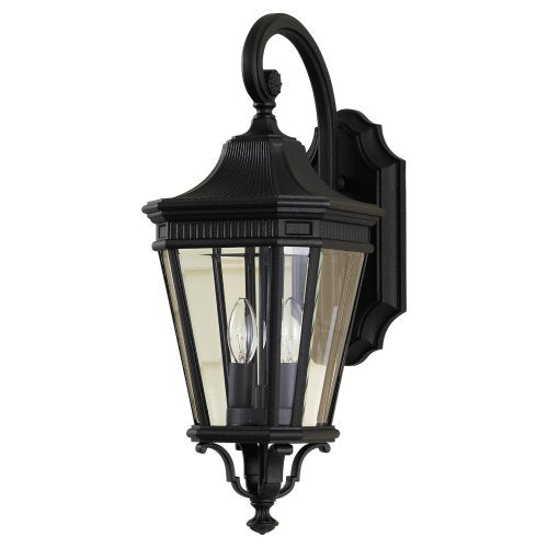 Generation Lighting OL5401BK Cotswold Lane Two Light Outdoor Fixture, Black Alternate Image.jpg