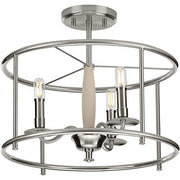 Progress P350150-009 Durrell Collection Brushed Nickel Semi-Flush Convertible Alternate Image.jpg