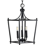 Progress P500213-031 Parkhurst Collection Black Three-Light Foyer Alternate Image.jpg
