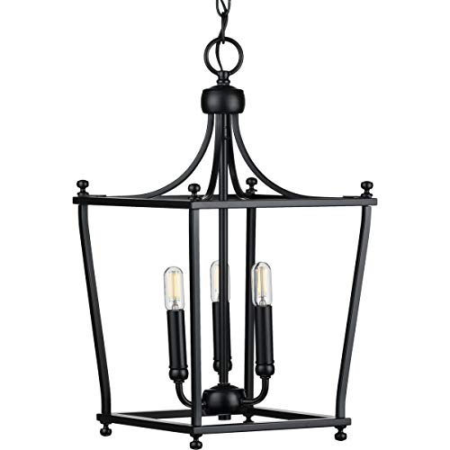 Progress P500213-031 Parkhurst Collection Black Three-Light Foyer Alternate Image.jpg