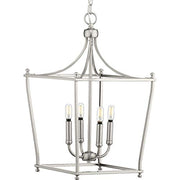 Progress P500214-009 Parkhurst Collection Brushed Nickel Four-Light Foyer Alternate Image.jpg