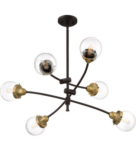 Quoizel TNC5006WT Trance Six Light Chandelier, Western Bronze Alternate Image 6.jpg