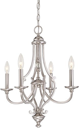 Minka-Lavery 3334-84 Savannah Row Four Light Chandelier, Brushed Nickel Alternate Image.jpg