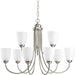 Progress P4627-09 Gather Collection Nine-Light Brushed Nickel Etched Glass Traditional Chandelier Light Alternate Image.jpg